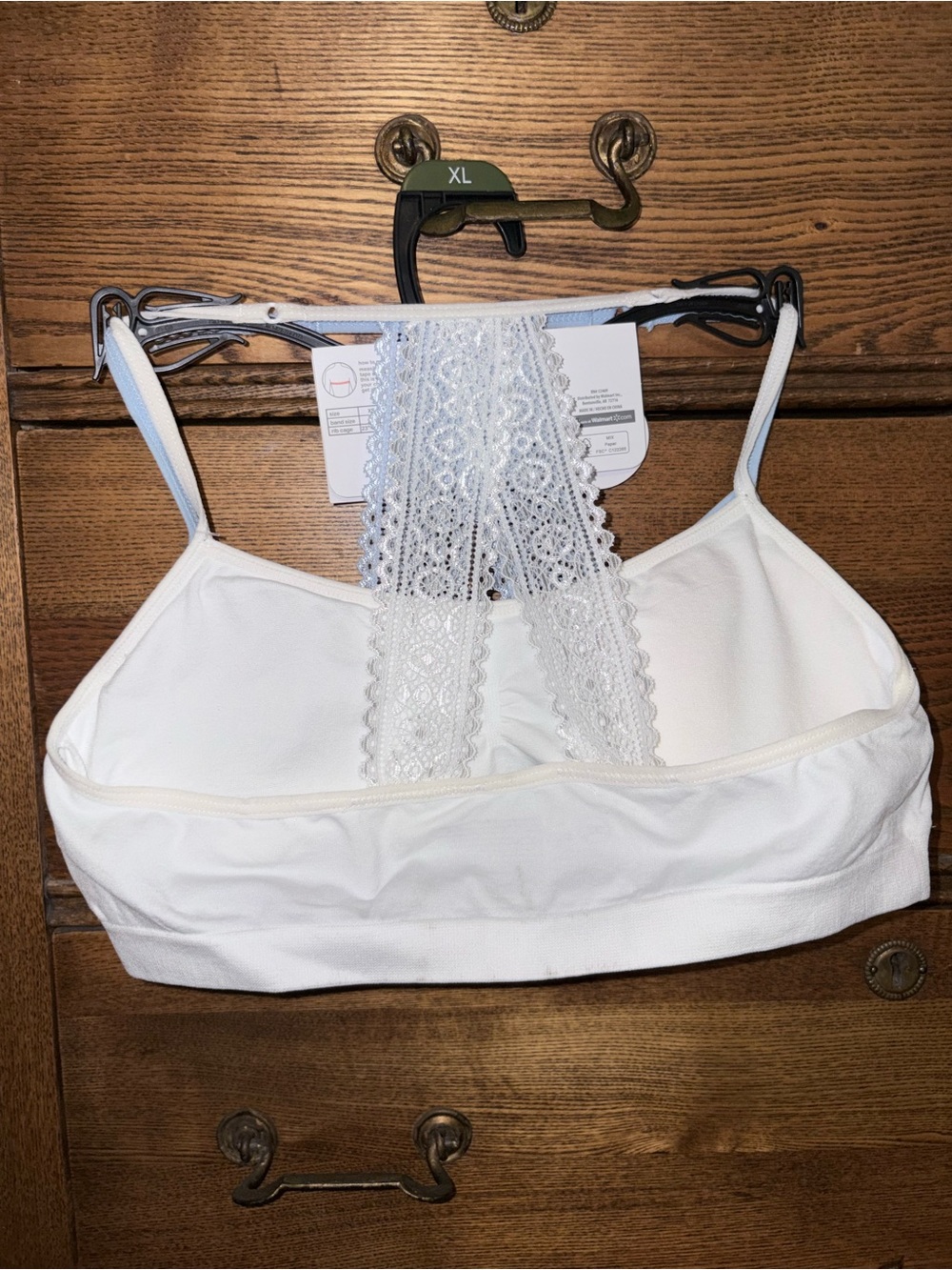 NWT 2 pack wonder nation Light Blue Butterfly & White Girls’ Bralette - XL - Picture 5 of 7